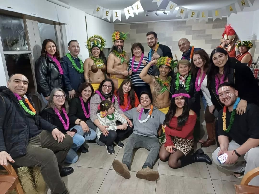 Presentación de danza Tahitiana para celebración de cumpleaños